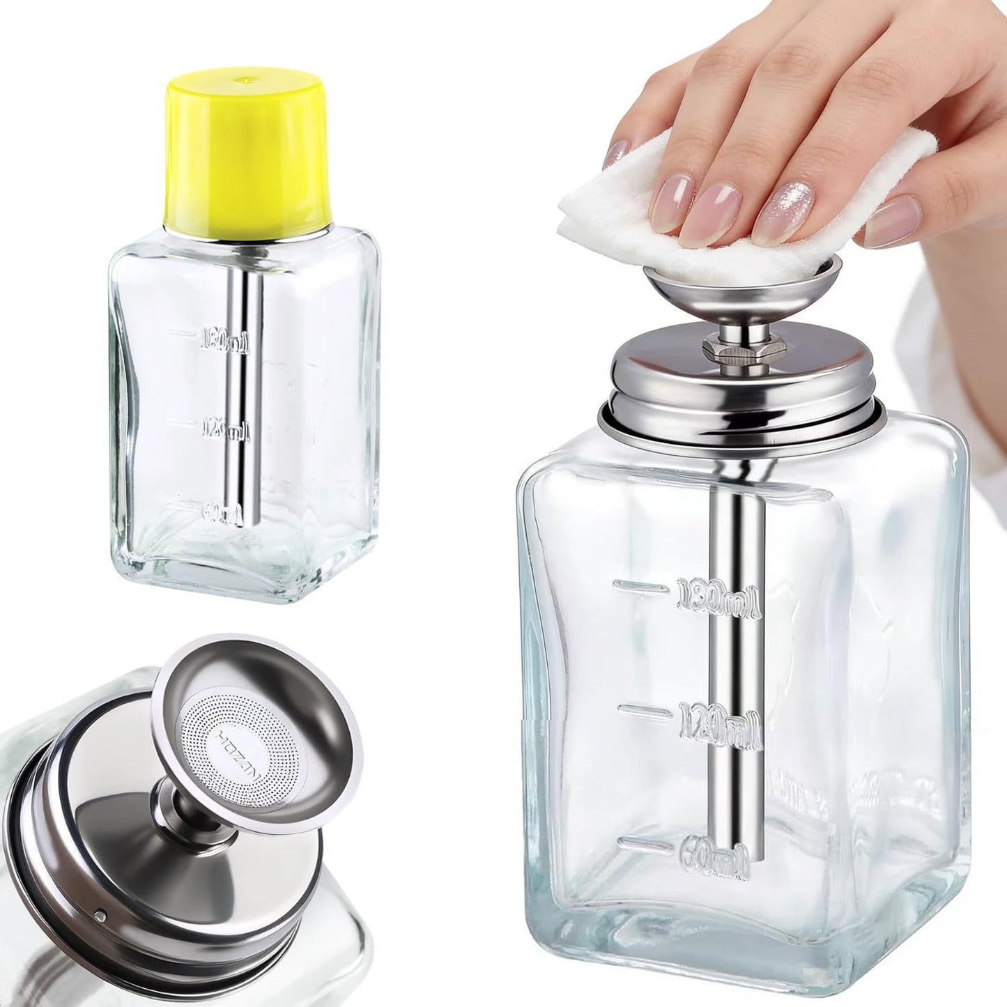 Dispensador de Alcohol de Vidrio