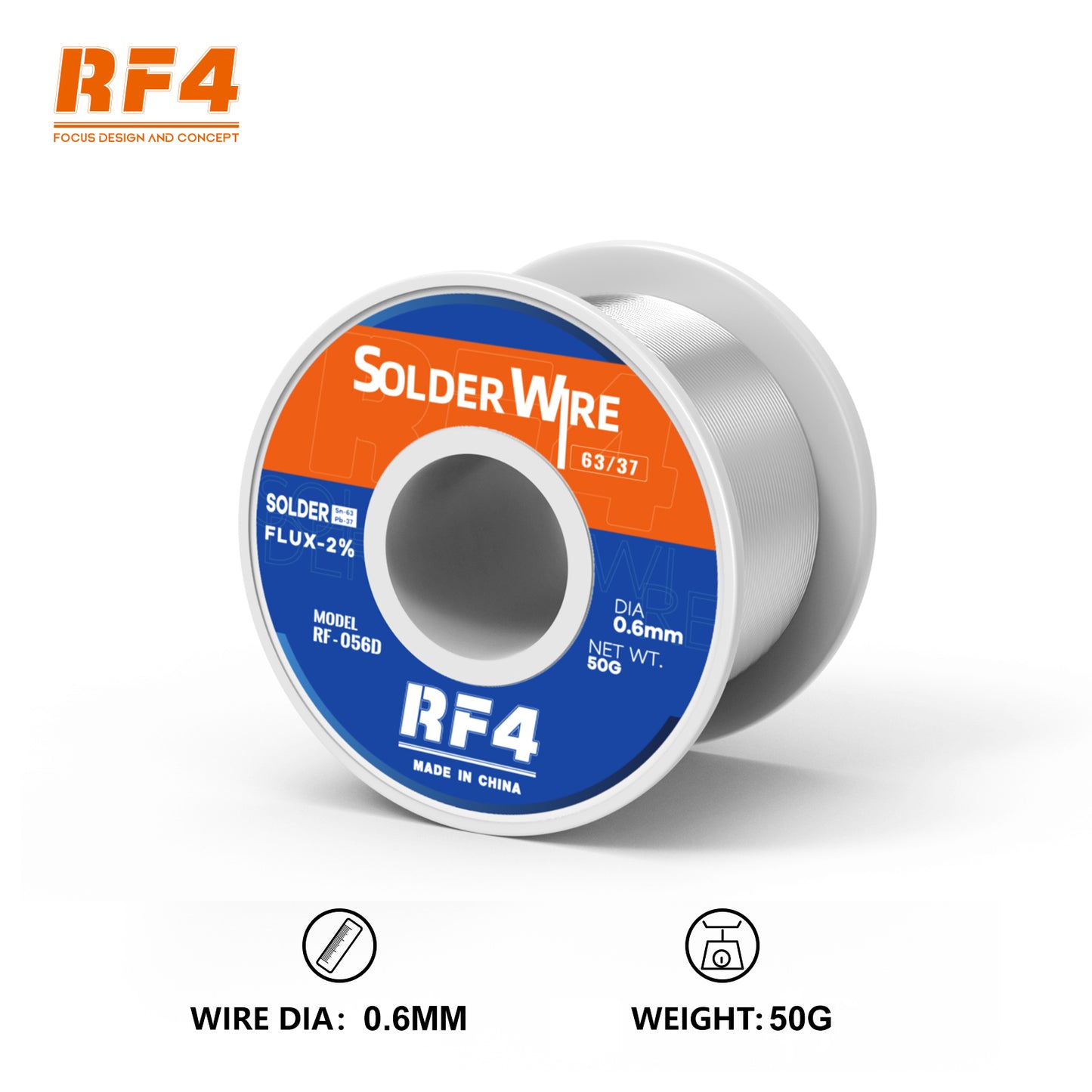 SOLDADURA EN ALAMBRE RF4  0.4mm / 0.6mm / 0.8mm