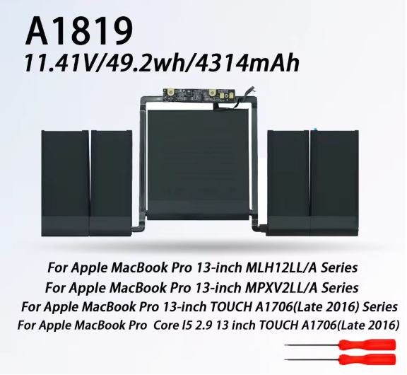Bateria A1819 Para MacBook A1706 año 2016 / 2017