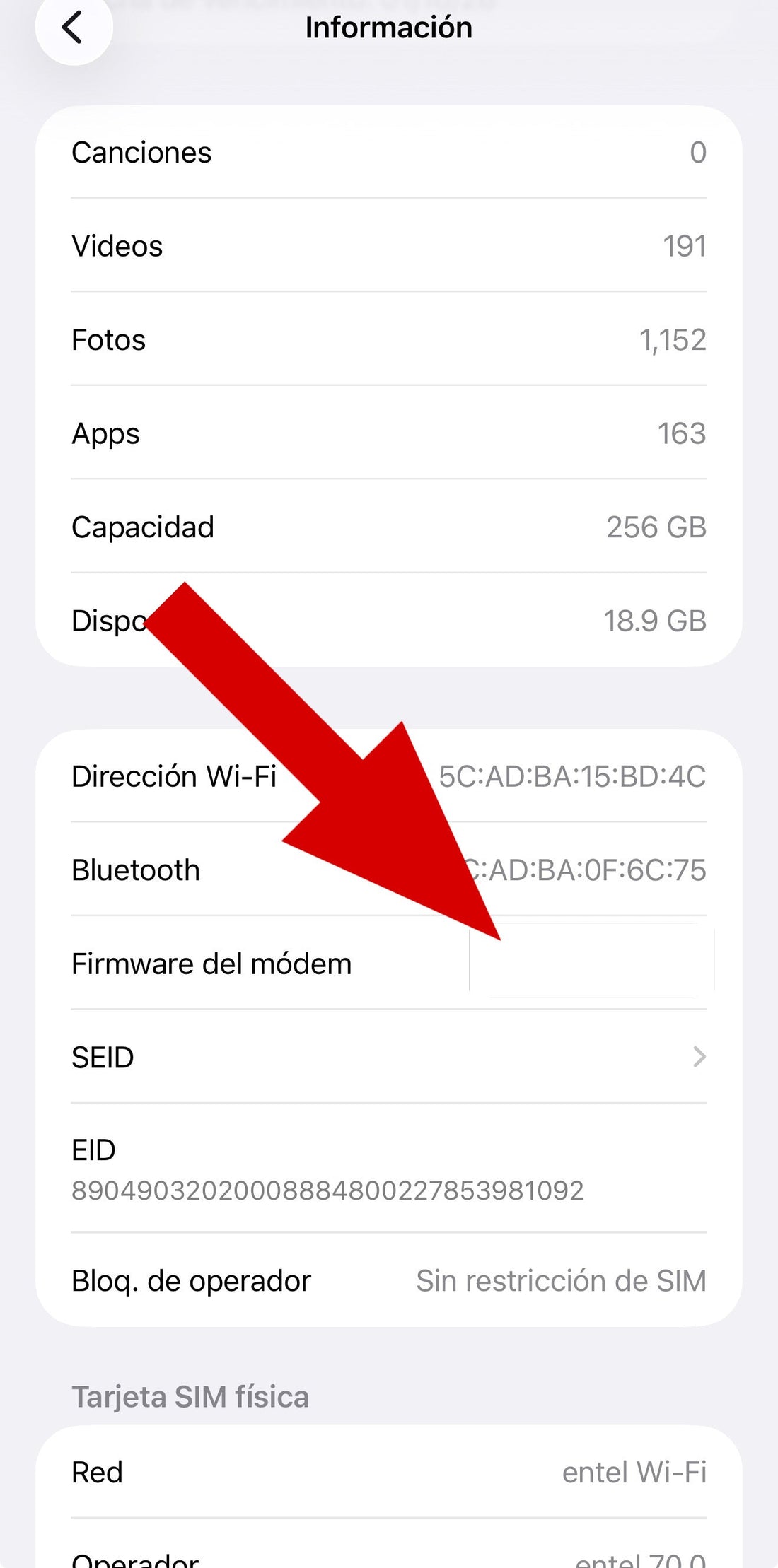 iPhone sin señal — firmware del módem en blanco, diagnóstico de baseband — ClinicCel
