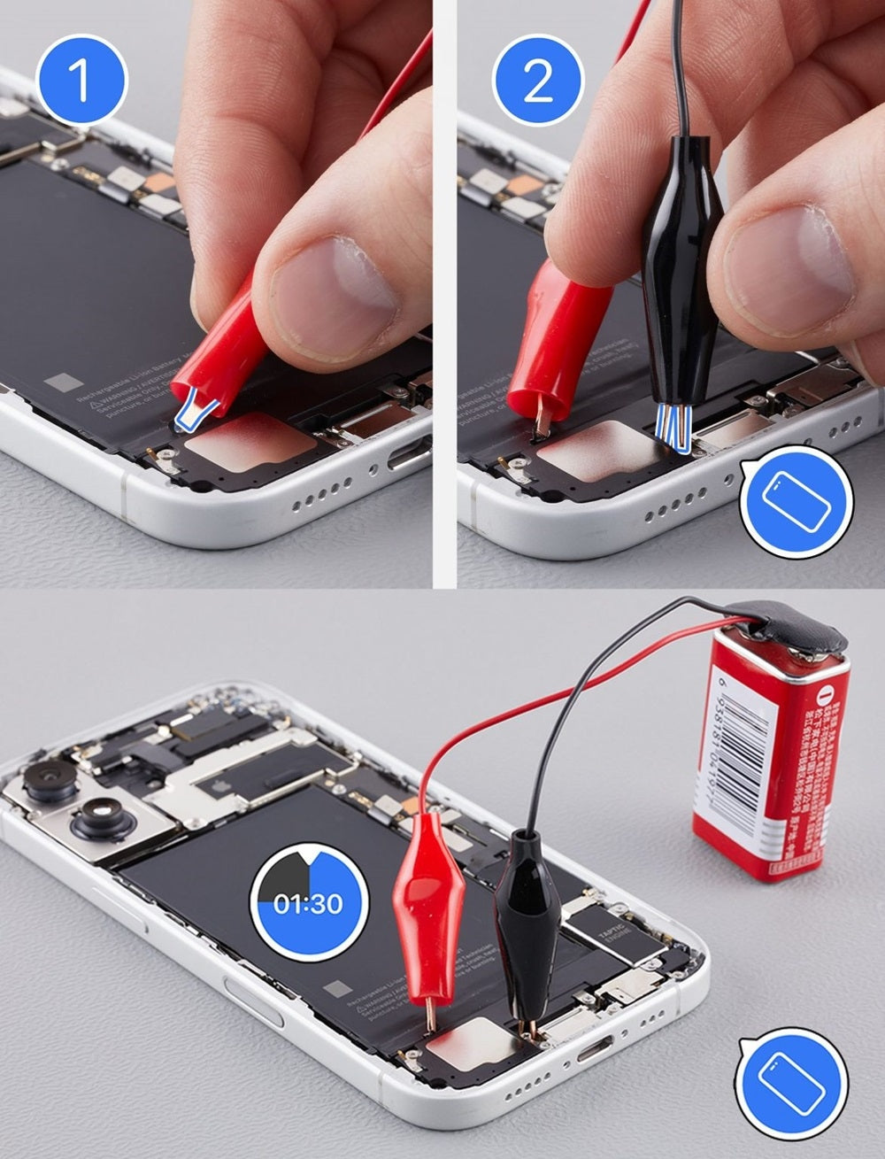 9V Electro – Herramienta para Retiro de Adhesivo iPhone USB-C