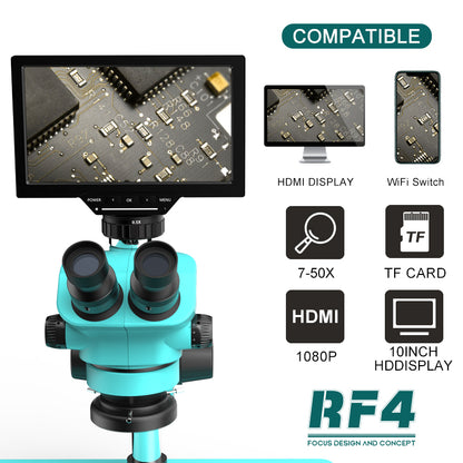 CAMARA + MONITOR RF4 PARA MICROSCOPIO TRINOCULAR