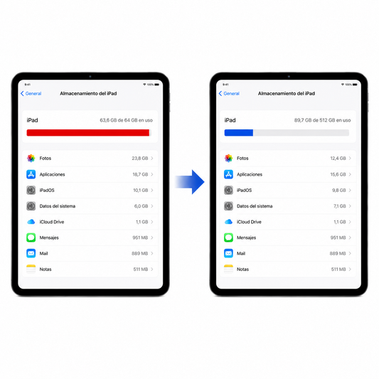 AUMENTO DE MEMORIA IPAD / AMPLIACIÓN ALMACENAMIENTO INTERNO