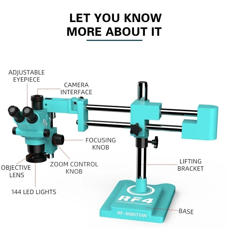 MICROSCOPIO TRINOCULAR RF4 6565TVW