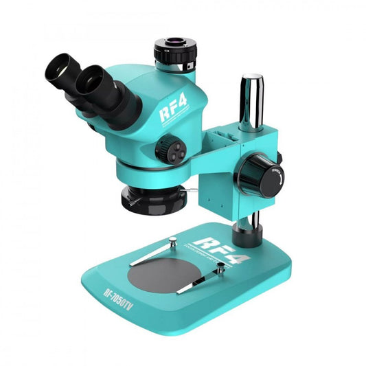 Microscopio Trinocular RF4 RF-7050TV 7-50X con Luz LED