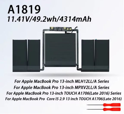 Bateria A1819 Para MacBook A1706 año 2016 / 2017
