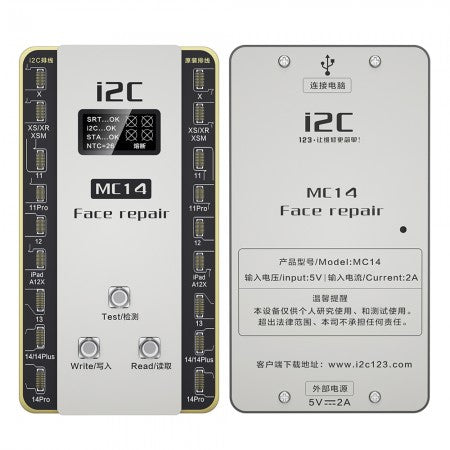I2C MC14 Programadora Face ID iPhone (Método Tag y Flex con IC)